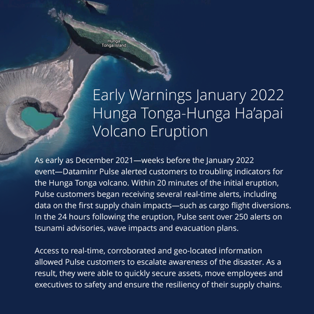 Early Warnings January 2022 Hunga Tonga-Hunga Ha`apai Volcano Eruption
