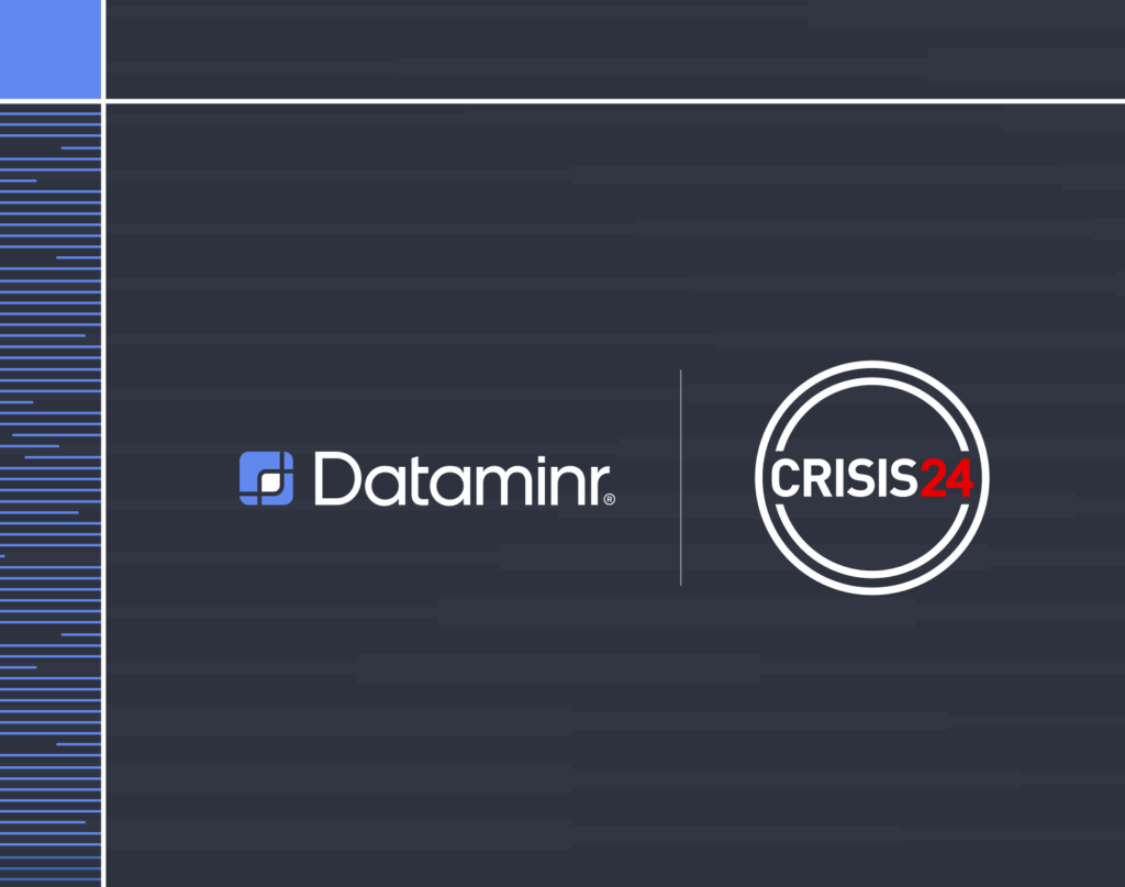The Dataminr and Crisis24 logos side by side