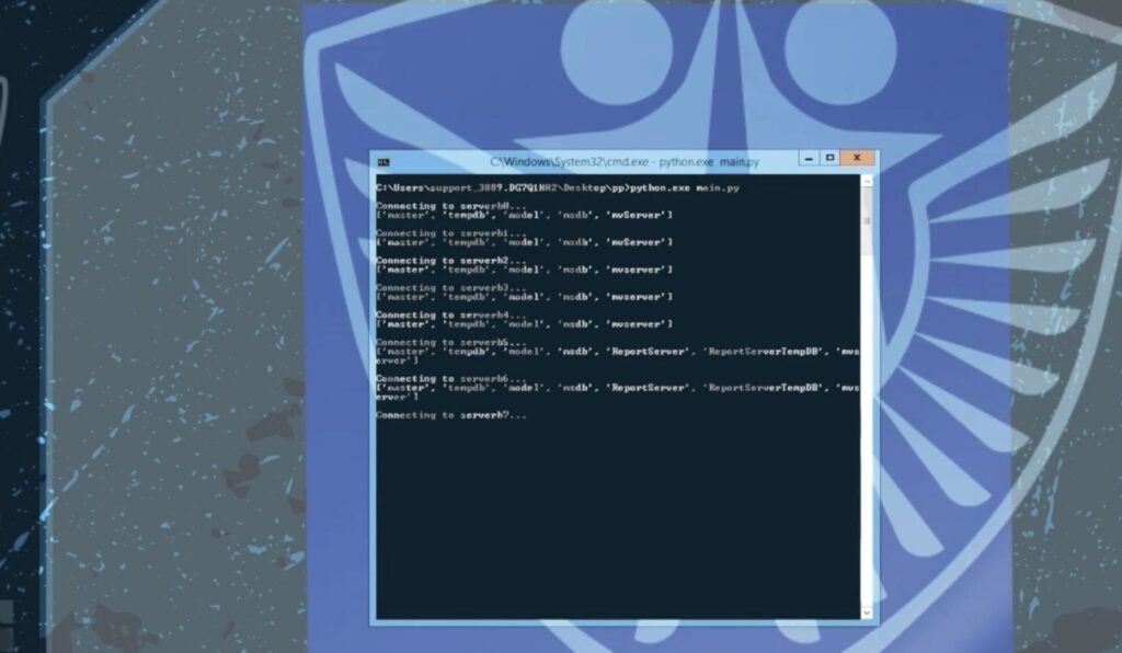 Screenshot of Ababil of Minab activity 
