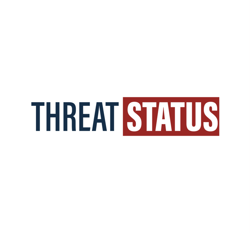 The logo for the Threat Status podcast from the Washington Times.